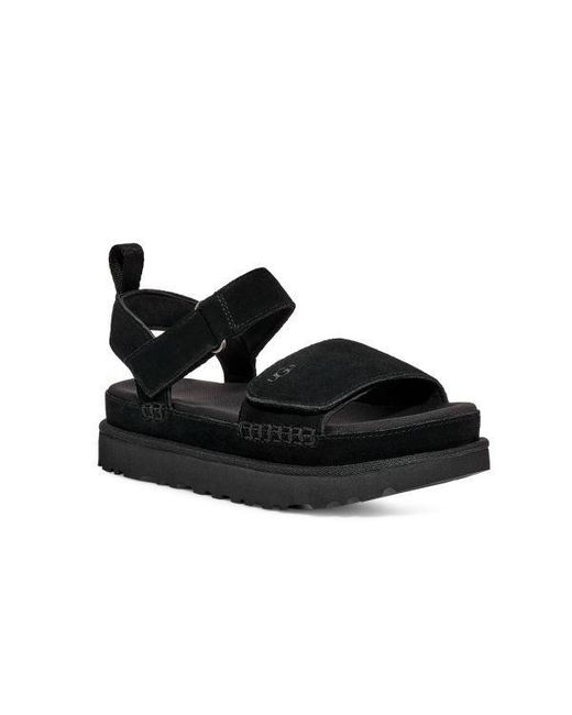 Ugg Black Goldenstar Platform Sandals