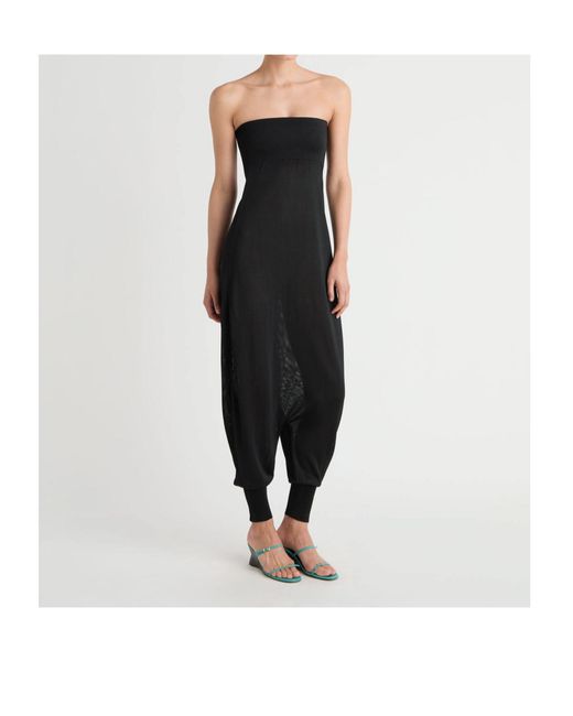 Paloma Wool Black Strapless Jumpsuit