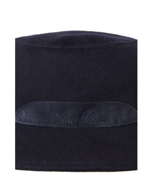 Loro Piana Blue Cityleisure Cashmere Bucket Hat for men