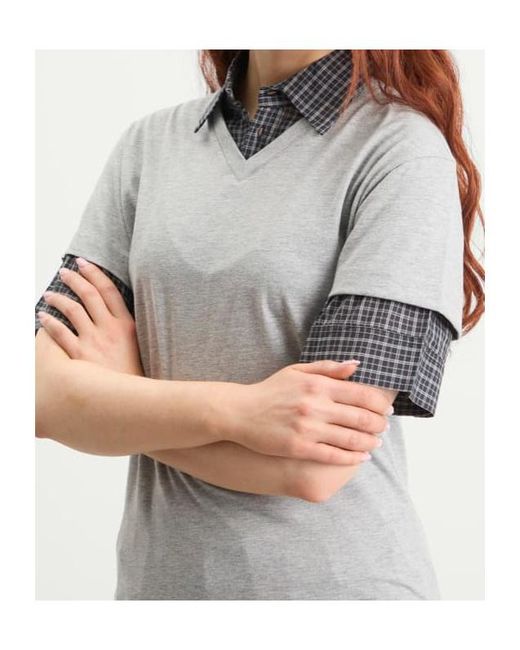 GIMAGUAS Gray Mauri Polo Top