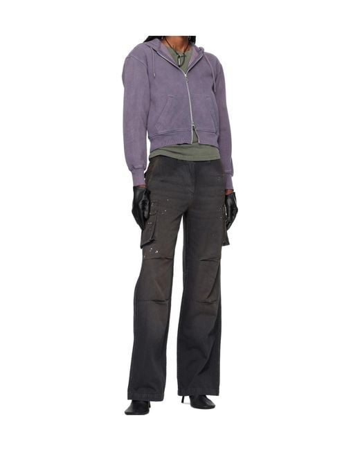 Our Legacy Purple Mischief Zip-Up Hoodie