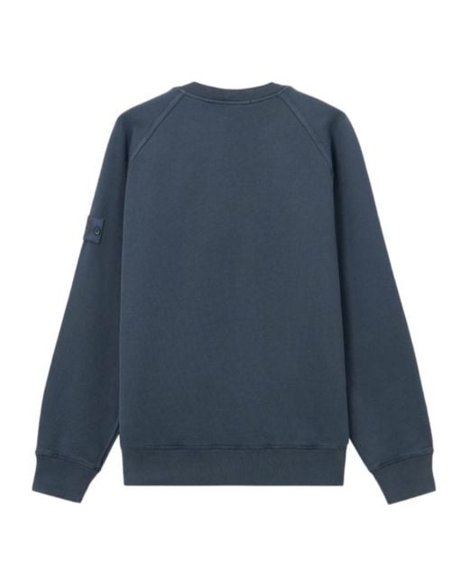 Stone Island Blue Ghost Comfort-Fit Crewneck Sweatshirt for men