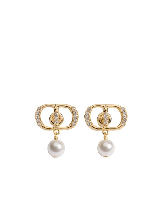 Dior Metallic Cd Parure Earrings