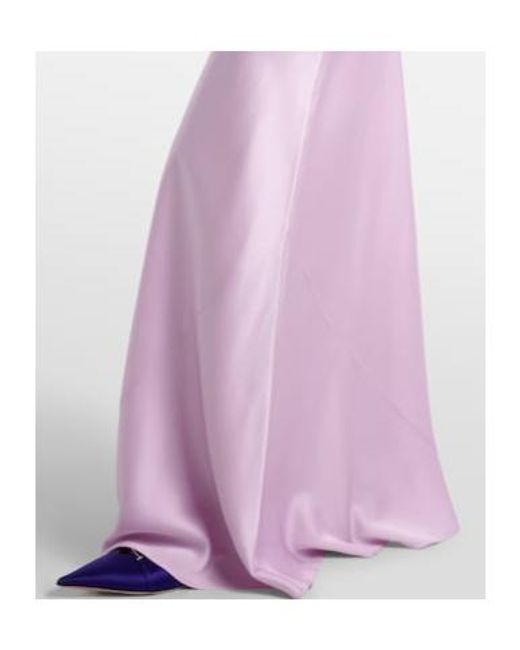 Stella McCartney Pink Envers Satin Slip Dress