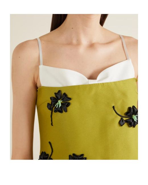 ShuShu/Tong Green Floral Dress