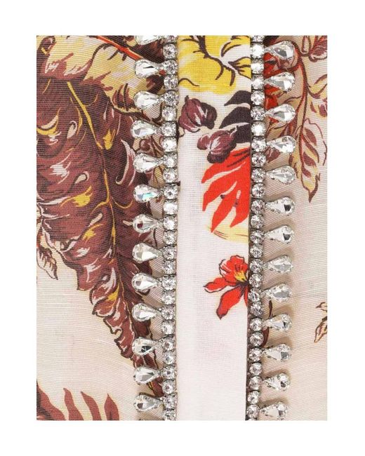Zimmermann White Matchmaker Tropical Shirt