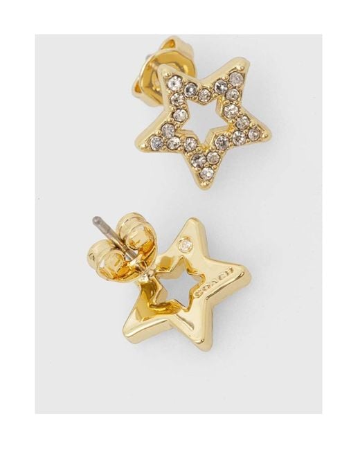 COACH Metallic Star Earrings