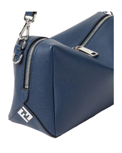 Fendi Blue Lui Medium Dark Leather Bag for men
