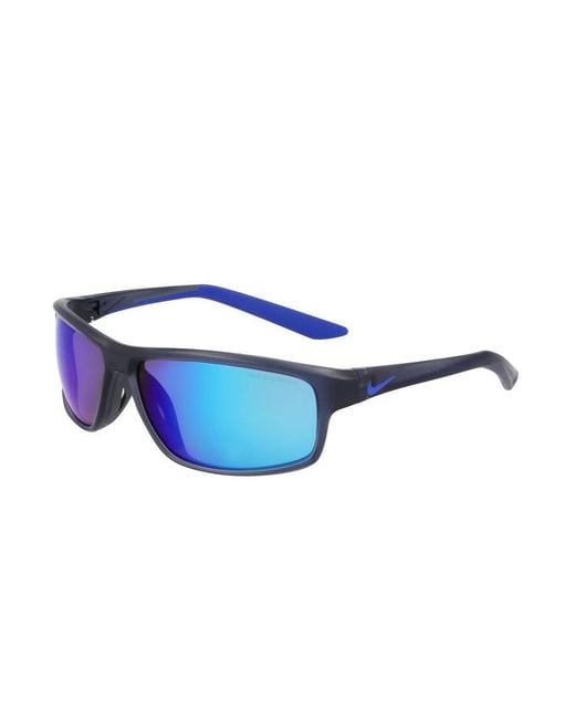 Nike Blue Rabid 22 Rectangle Frame Sunglasses for men