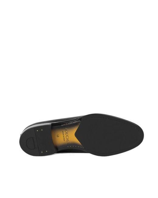 Doucal's Black Brogue Shoes for men