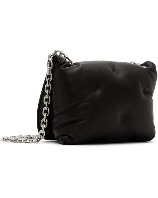 Maison Margiela Black Glam Slam Quilted Messenger Bag for men