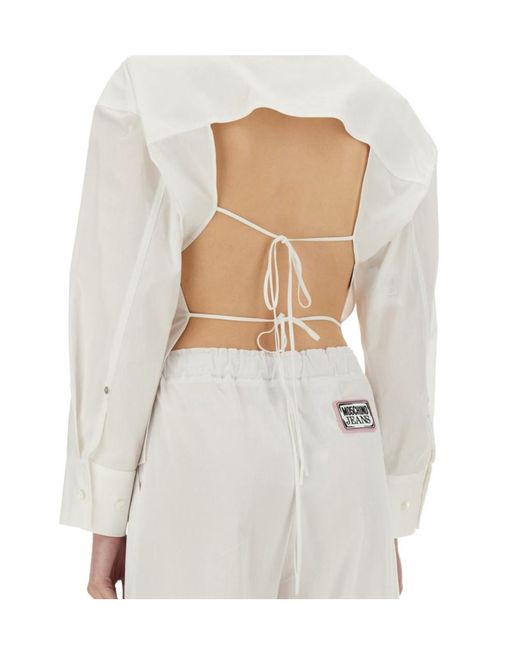 Moschino White Long Sleeve Shirt