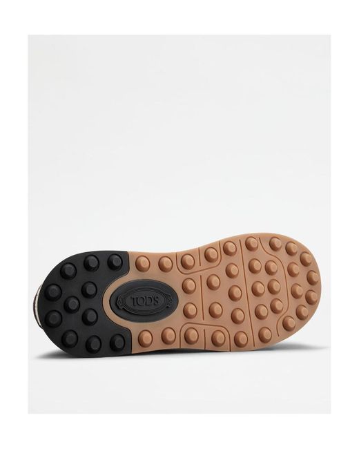 Tod's Pink Colour-Block Panelled Sneakers for men