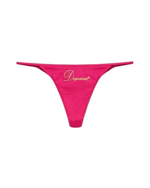DSquared² Pink Logo Briefs