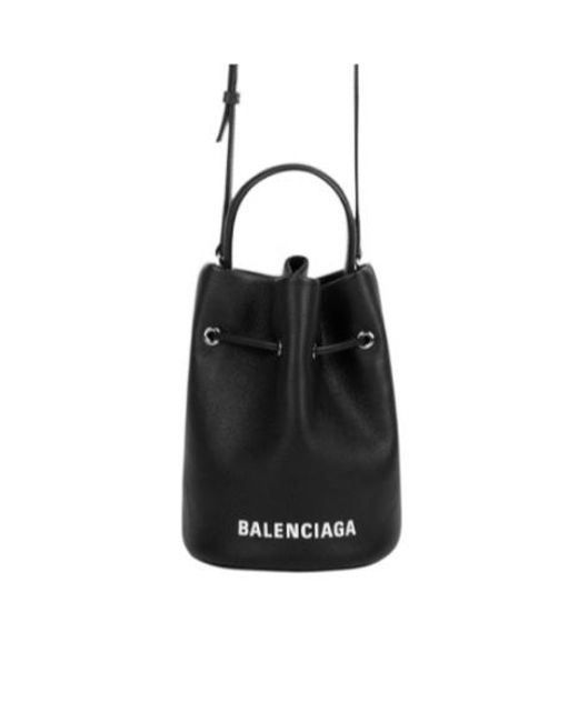 Balenciaga Black Everyday Xs Drawstring Bucket Bag