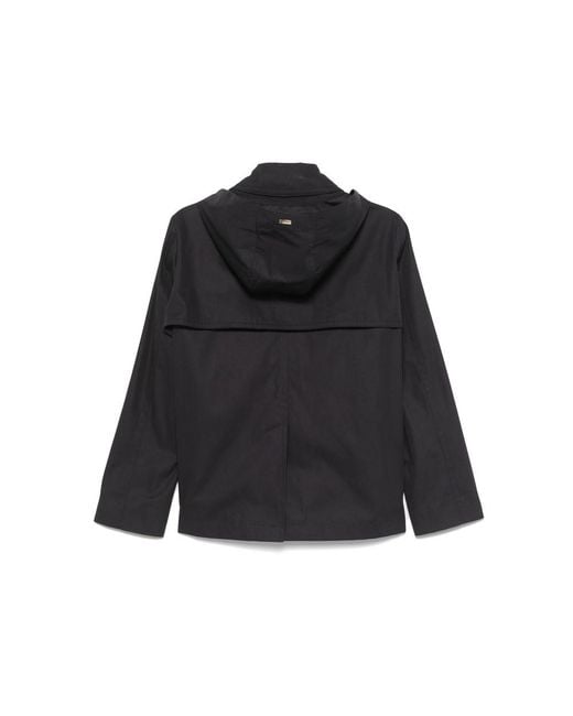 Herno Black Long-Sleeved Casual Jacket