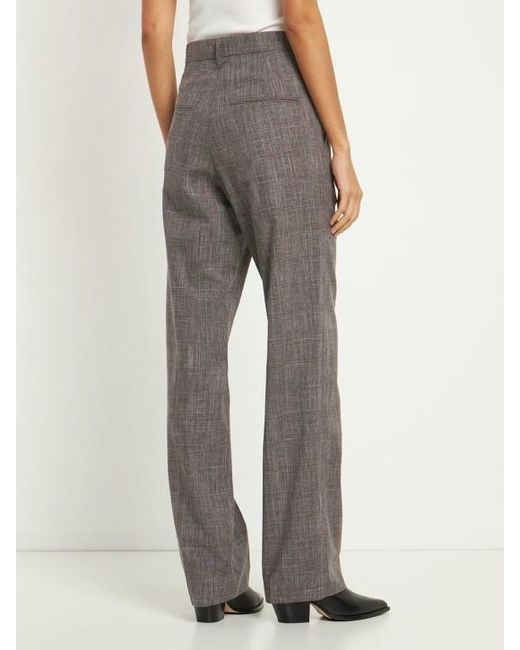 Isabel Marant Gray Olympe Wool Blend Straight Pants