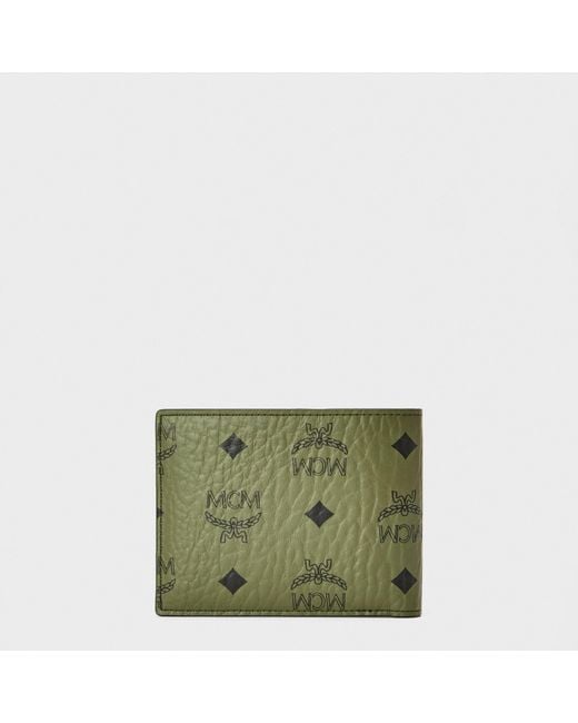 MCM Green Bifold Wallet for men