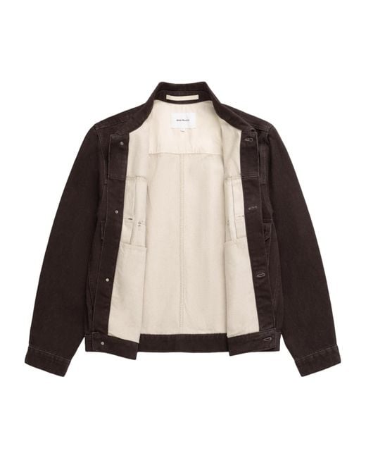 Norse Projects Brown Resist-Dyed Twill Type Ii Jacket for men