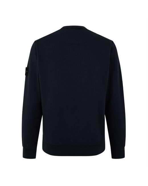 Stone Island Blue Full-Zip Hooded Sweat Jacket for men