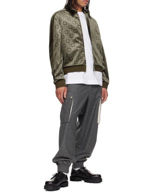 Givenchy Green Monogram Velvet Jacket for men