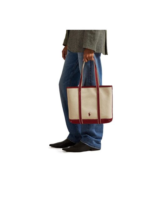 Polo Ralph Lauren Red Bear Tote Bag