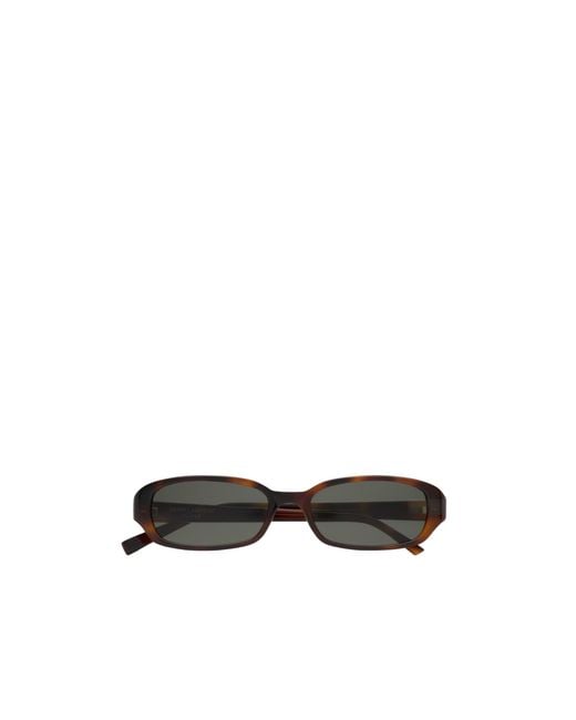 Saint Laurent White Full-Frame Sunglasses