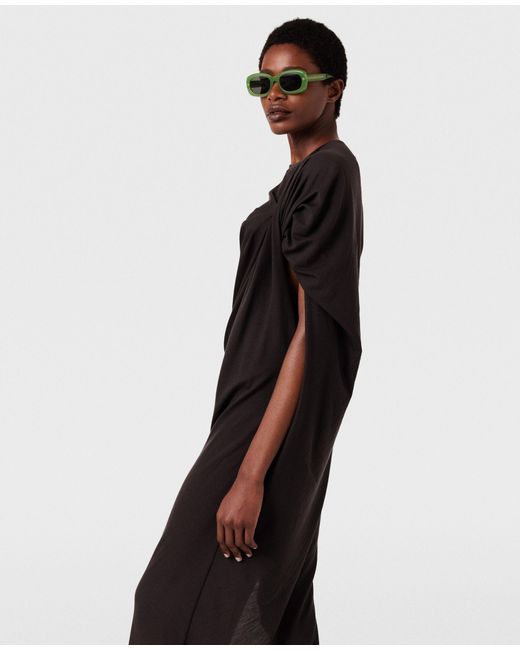 Stella McCartney Black Asymmetrical Wool Dress