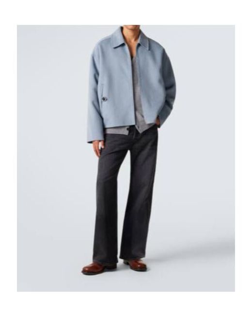 Acne Blue Wool And Cashmere Jacket for men