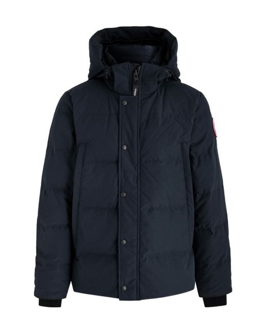 Canada Goose Blue Quilted Parka for men