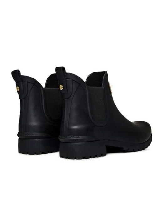 Barbour Black Irina Wellington Boots