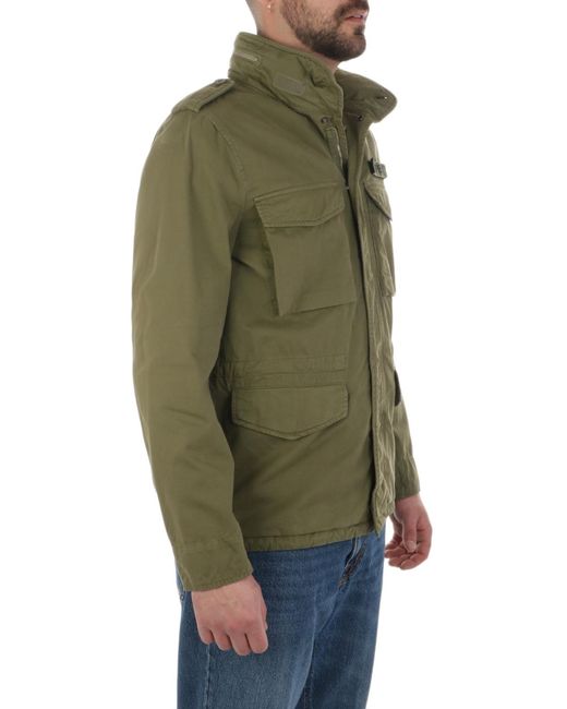 Aspesi Green Long Sleeve Casual Jacket for men