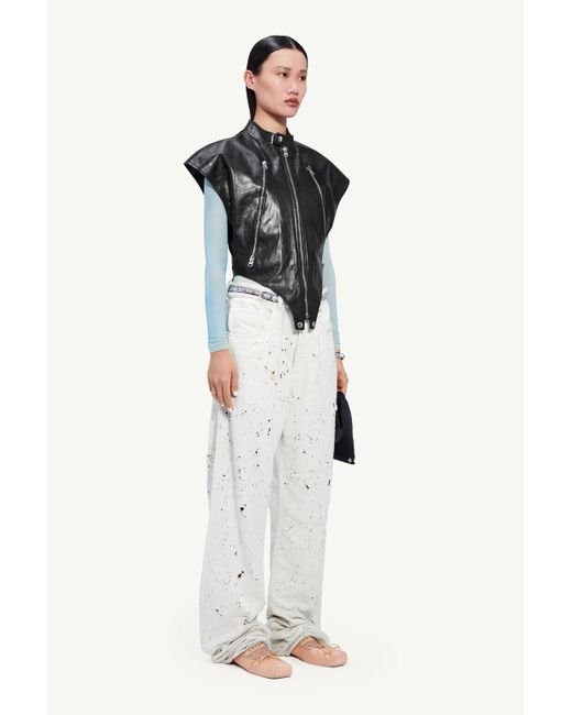 MM6 by Maison Margiela Black Hybrid Gilet