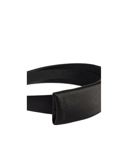 Balenciaga Black Toque Thin Headband