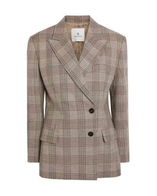 Anine Bing Brown Wool Blazer