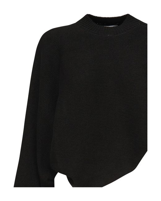 Alaïa Black Alaïa Asymmetric Hem Jumper