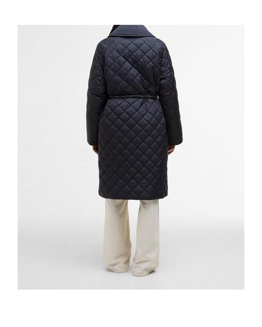 Barbour Blue Long-Sleeved Cotton-Padded Jacket