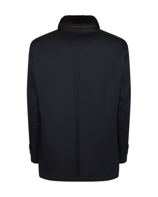 Herno Blue Three-Quarter Coats for men