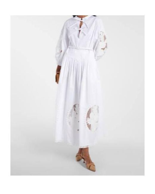 Oscar de la Renta White Maxi Dress