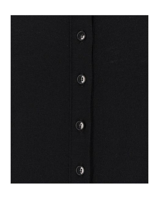 Barena Black Stand-Up Collar Knitwear