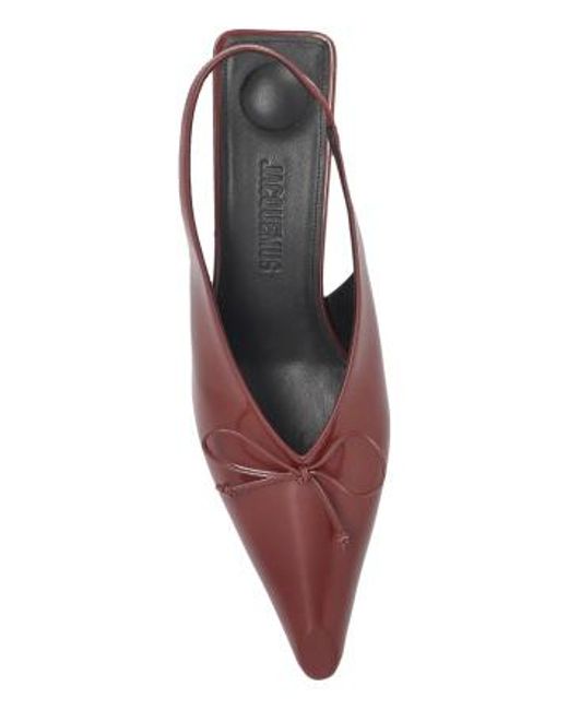 Jacquemus Purple The Low Cubisto Slingbacks