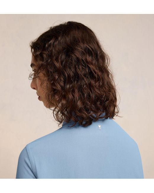 AMI Blue Ami Long Sleeved Button-Up Shirt for men