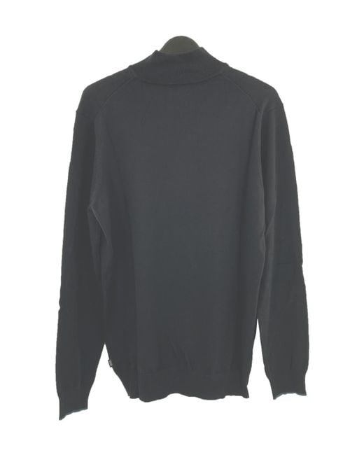 Boss Gray Zippered Long-Sleeved Sweater for men