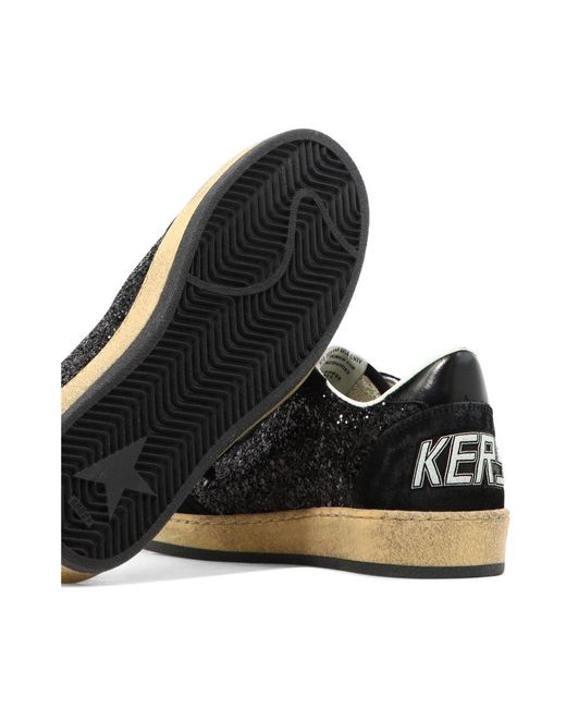 Golden Goose Deluxe Brand Black Ball Star Lace-Up Sneakers