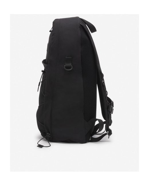 Maison Kitsuné Black Maison Kitsuné Flash Fox Patch Zipped Backpack for men