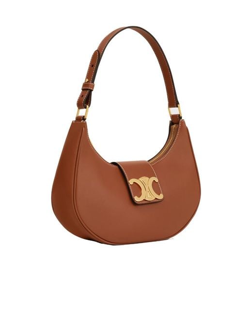 Céline Brown Medium Ava Triomphe Bag