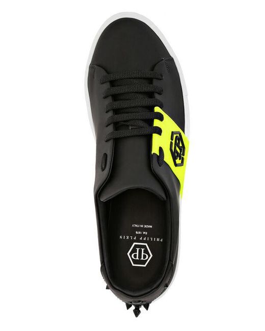 Philipp Plein Yellow Logo Details Casual Sports Shoes for men