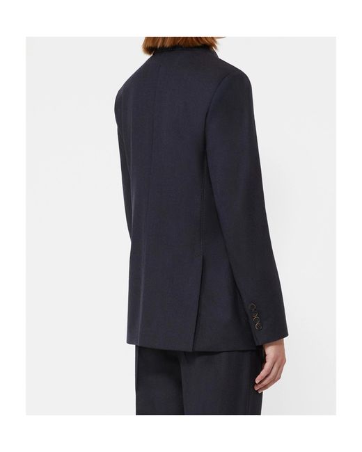 Max Mara Blue Long-Sleeved Suit Jacket