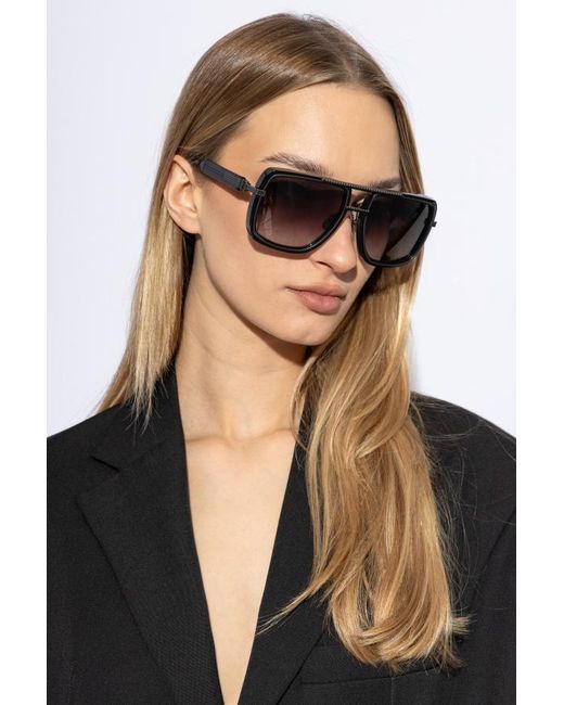Balmain White Eyewear Soldier Square Frame Sunglasses for men