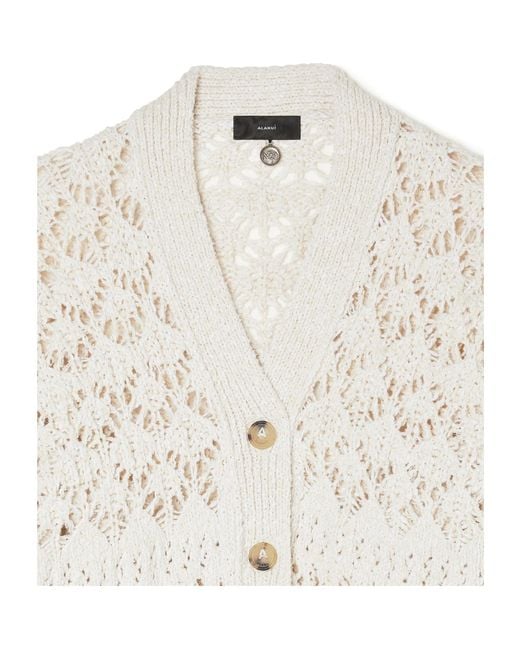 Alanui White Lagoon Romance Buttoned Cardigan